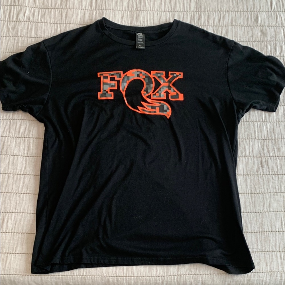 Fox Black and Orange Short Sleeve Tee